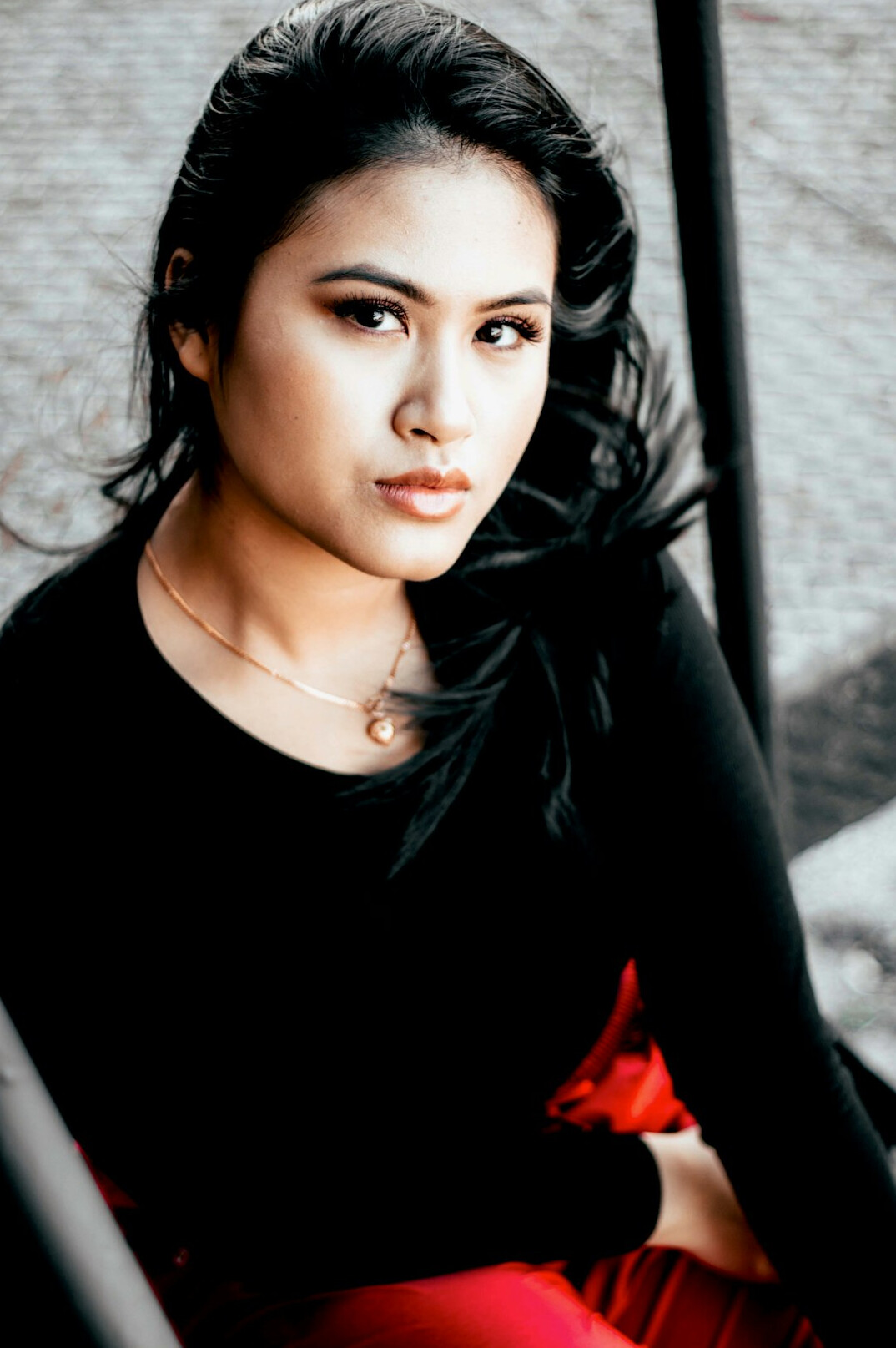Portrait of a professional woman with dark hair