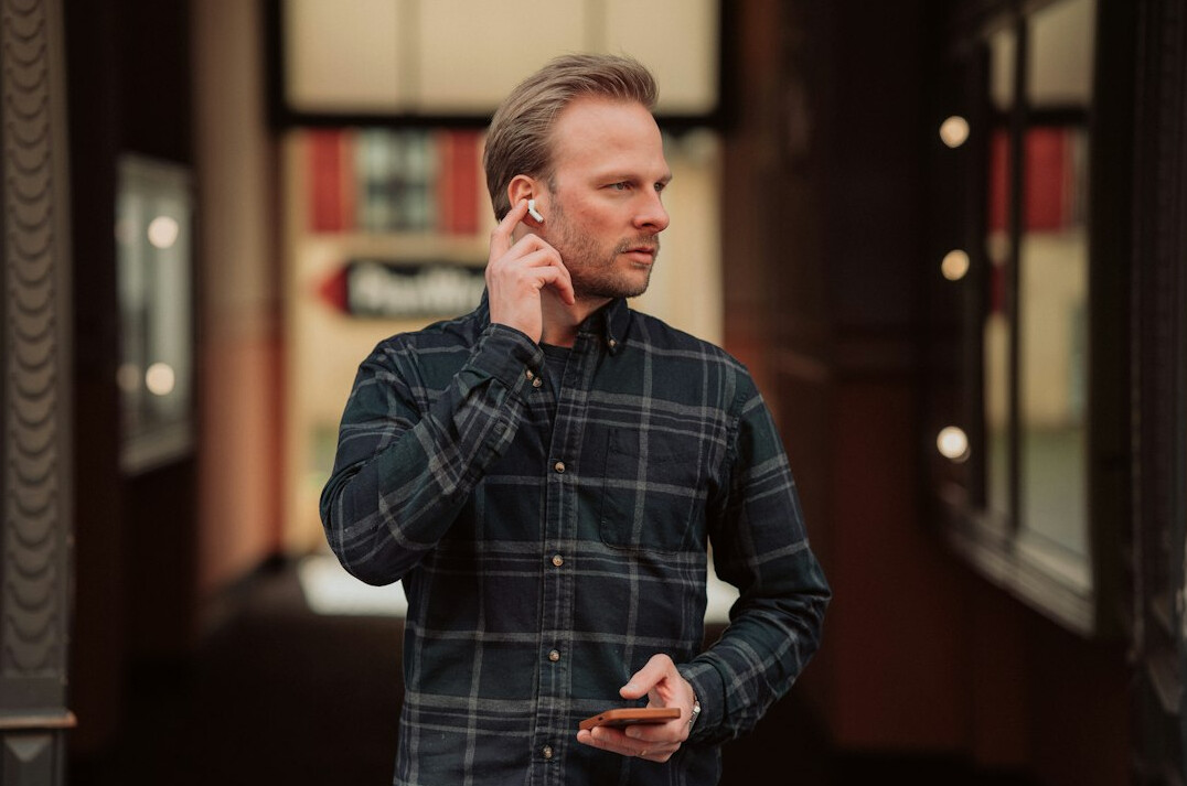 Portrait of a bearded man in a casual shirt